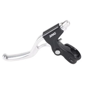 Image of ETC 3 Finger Alloy Linear Brake Levers Black/Silver