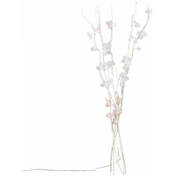 image of 1.2M Decorative Twig Lights Floor Lamp - White