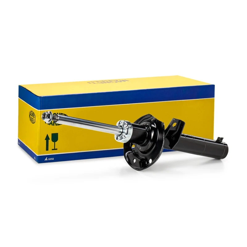Image of MAGNETI MARELLI 354318070000 Shock absorber Front Axle, Gas Pressure, Twin-Tube, Suspension Strut, Top pin Shock Absorber (854)