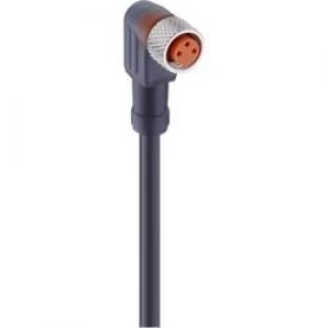 Image of Lumberg Automation 28382 RKMWV 4 2252 M Actuator Sensor Connection Line M8 Connector Straight Black
