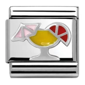 Image of Nomination CLASSIC Silvershine Honolulu Cocktail Charm 330202/26