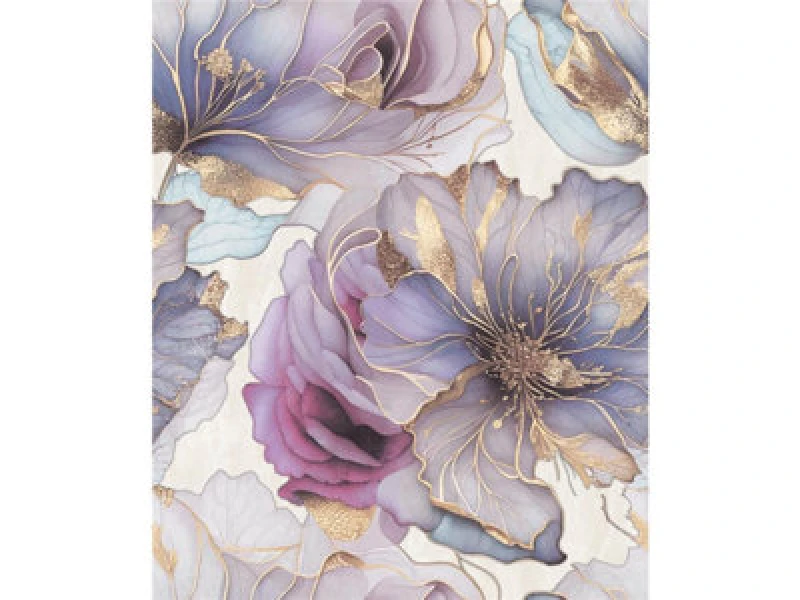 Image of Muriva Venezia Renata Heavyweight Italian Vinyl Floral Wallpaper Multi Color 811321
