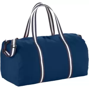 Image of Bullet Cotton Weekender Duffel (55 x 22.8 x 28cm) (Navy)