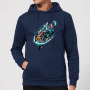 image of Aquaman Fight for Justice Hoodie - Navy - L