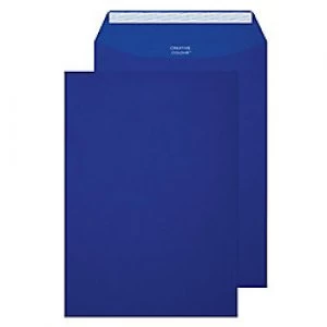 Image of Creative Bright Coloured Envelopes C4 Peel & Seal 324 x 229mm Plain 120 gsm Victory Blue Pack of 250