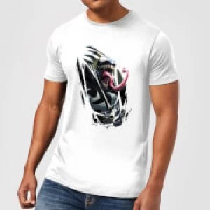 Venom Chest Burst Mens T-Shirt - White - XL