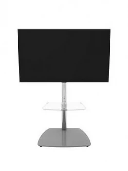 image of Avf Iseo 600 TV Unit - Chrome/Grey Glass - Fits Up To 55" Tv