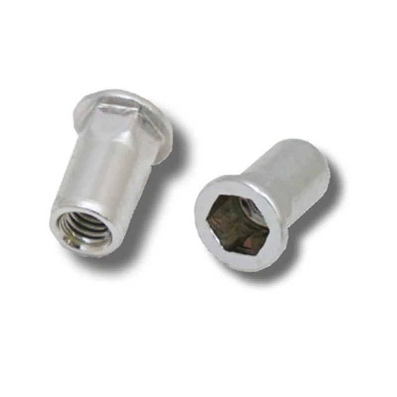 Image of Jrp Riveting Products M5 X 13.0 Steel Flat Head Rivet Nuts