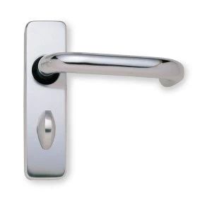 Image of Jedo Round Bar Aluminium Bathroom Door Handle