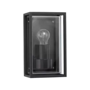 image of Bancroft Outdoor Wall Lantern Anthracite Aluminium Clear, Frost Acrylic LED E27 IP65 - Merano