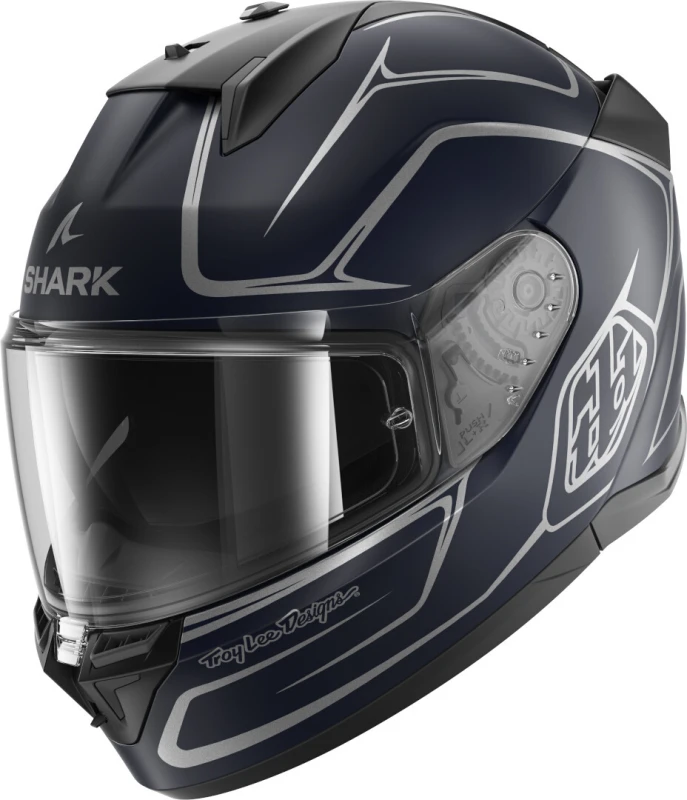 Image of Shark D-Skwal 3 Drone Helmet, blue-silver, Size M for Men