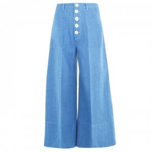 image of Perseverance Cropped Flared Trousers - 043