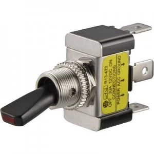 Image of SCI Car toggle switch R13 423L GREEN 12 Vdc 30 A 1 x OffOn latch