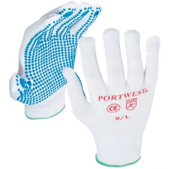 image of A110 Palm-side Coated White Gloves - Size XL