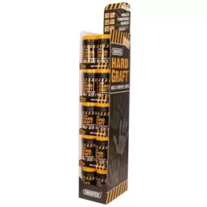 Image of Draper Floor Standing Merchandiser of 30 Tubs of Draper 'Hard Graft' Wipes (Tub of 100