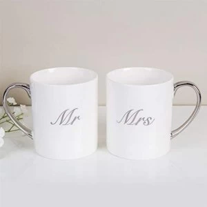 image of Amore By Juliana Set of 2 China Mugs - Mr & Mrs