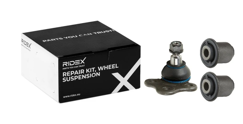 Image of RIDEX 771R0125 Repair Kit, wheel suspension Front Axle Left, with rubber mount Repair Kit,wheel suspension (771)