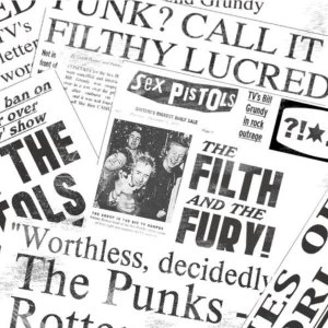 Image of The Sex Pistols - Newspaper Greetings Card