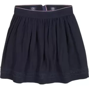 Image of Tommy Hilfiger Ceremonial Lace Tape Skirt - Blue