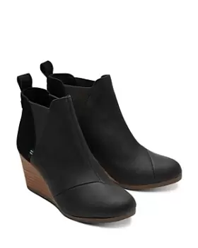 Toms Womens Kelsy Wedge Booties