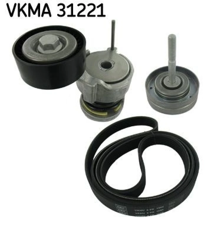 Image of SKF V-Ribbed Belt Set SKF VKMA 31221