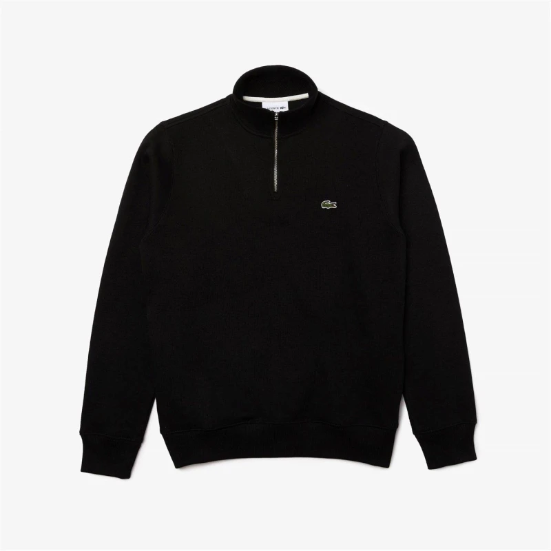 Image of Lacoste quarter Zip Fleece - Black 3XL