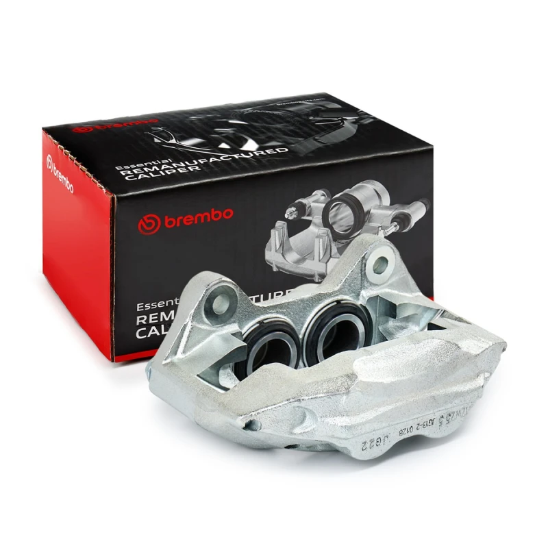 Image of BREMBO F 83 313 Brake caliper ESSENTIAL LINE Front Axle Right Grey Cast Iron Brake Caliper (78)