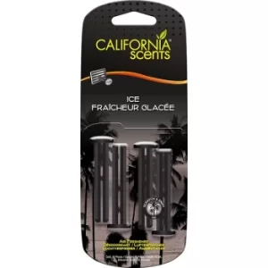 image of California Car Scents Ice Car Air freshener Scent Sticks (Case Of 6)