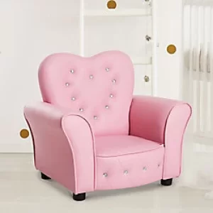 image of Homcom Kids Sofa Pink