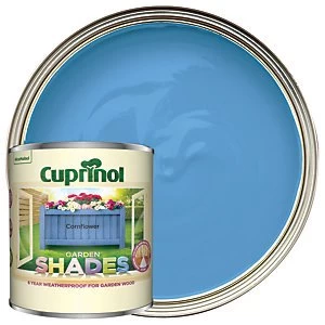 image of Cuprinol Garden Shades Matt Wood Treatment - Cornflower 1L