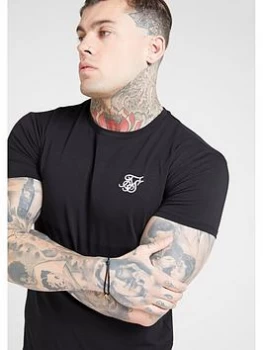 SikSilk Core Gym T-Shirt - Black