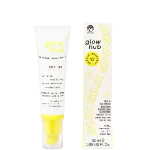 image of Glow Hub Sun Silk Face Cream SPF 30 15ml