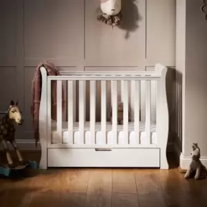 Image of Obaby Stamford Space Saver Cot White
