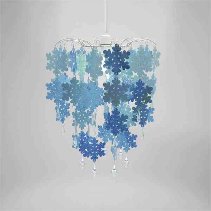 Image of Country Club Snowflake Light Fitting Blue