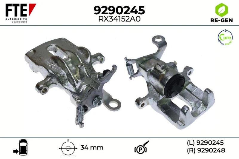 Image of Brake caliper FTE 9290245