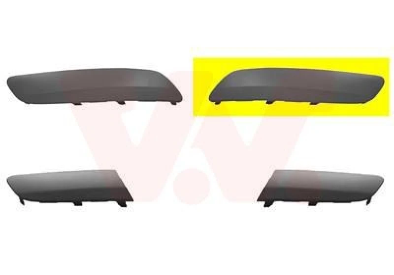 Image of VAN WEZEL Bumper cover VAN WEZEL 5886581