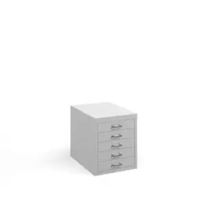 Image of Bisley multi drawers with 5 drawers - white