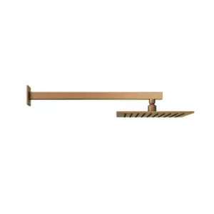 Image of 250mm Bronze Square Wall Mounted Shower Head