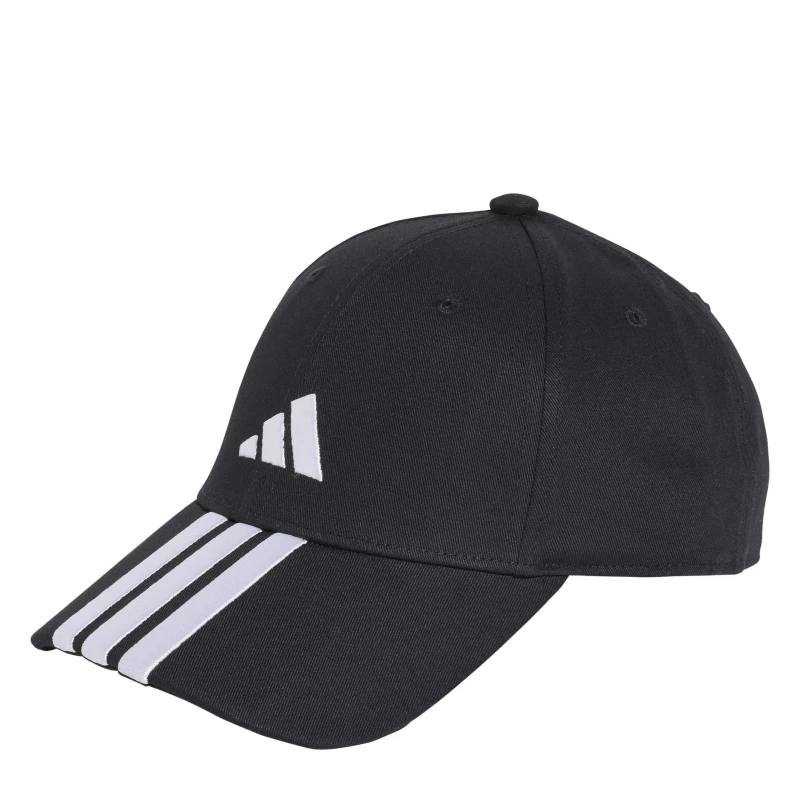Image of adidas 3-Stripes Baseball Cap Black/White unisex OSFW