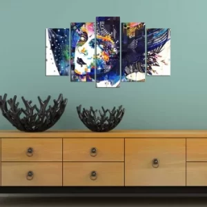 Image of ABSW-04 Multicolor Decorative MDF Painting (5 Pieces)