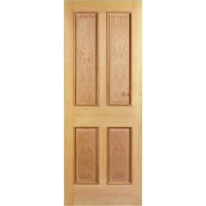Image of Wickes Denham Internal 4 Panel Oak Veneer Door - 1981 x 838mm