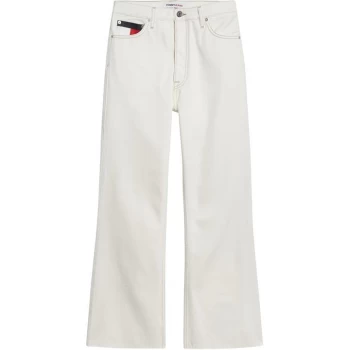 Image of Tommy Jeans Harper Hr Flare Ankle Bf Sspwr - SAVE White 1CE