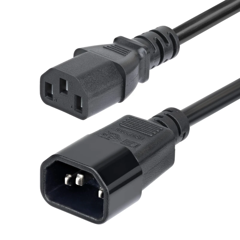 Image of StarTech.com 4.5m (15ft) Power Extension Cord. C14 to C13 PDU Power Co