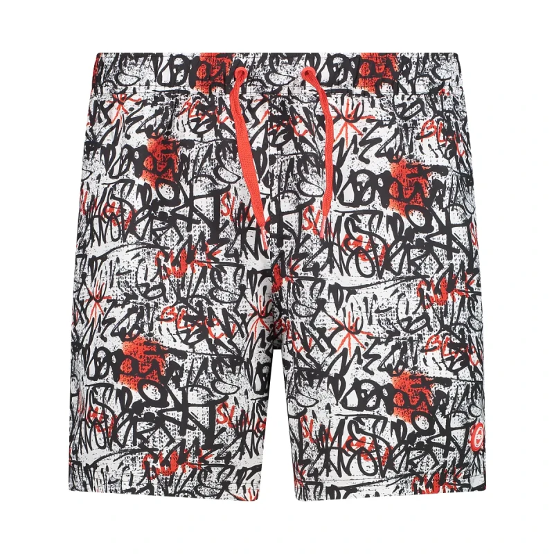 Image of Geometric pattern swim shorts CMP Multicolore Male S