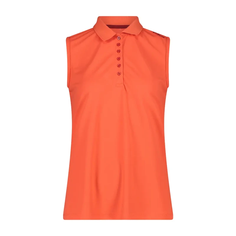 Image of CMP Womens sleeveless polo shirt CMP Orange Female XS
