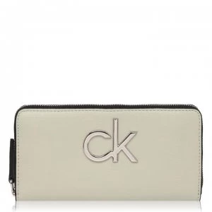 Calvin Klein Re Lock Zip Around Purse - PETAL GREEN LKC