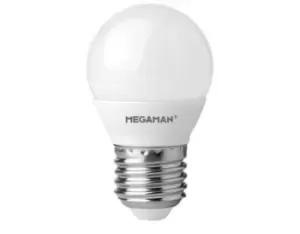 Image of Megaman 3.8W LED ES/E27 Golf Ball Warm White 360° 250lm Dimmable - 142586