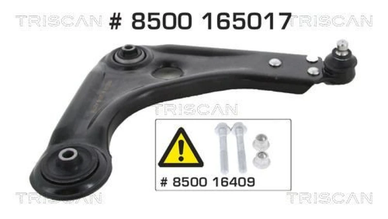 Image of TRISCAN Suspension arm TRISCAN 8500 165017