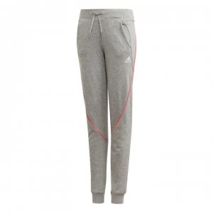 image of adidas adidas Girls Sportswear Bold Pants - Grey Heather