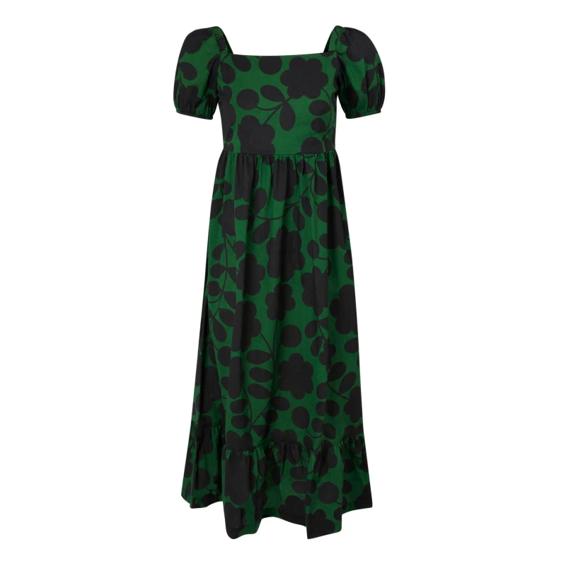 Image of Regatta Orla Kiely Midi Summer Dress - Green Green 12